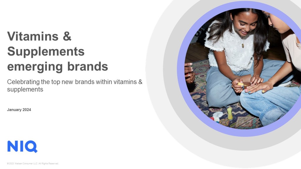 Emerging brands: Vitamins and supplements 2024