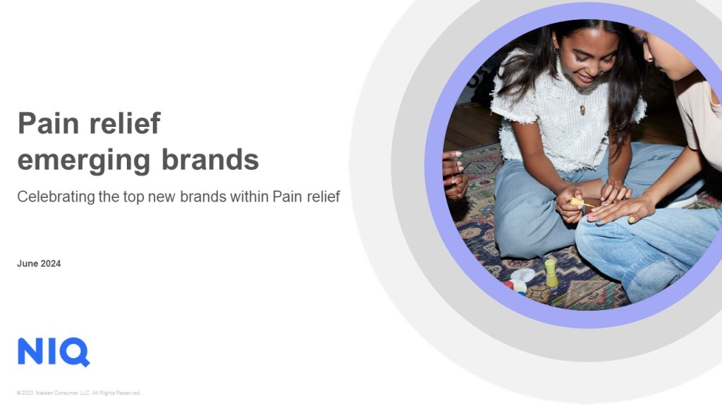 US Emerging brands: Pain relief 2024
