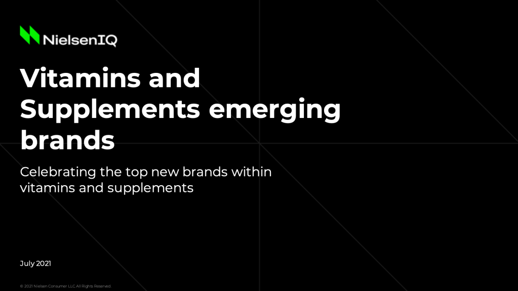 Emerging brands: Vitamins and supplements
