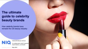 Report cover for the guide to celebrity beauty brands
