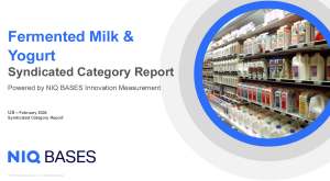 Fermented Milk and Yogurt - Feb 2024 - US SYNDICATED CATEGORY Report Cover