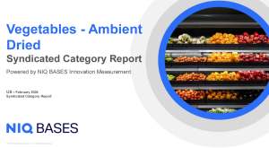 United States Vegetables - Ambient Dried​​ IM Syndicated Category Report cover